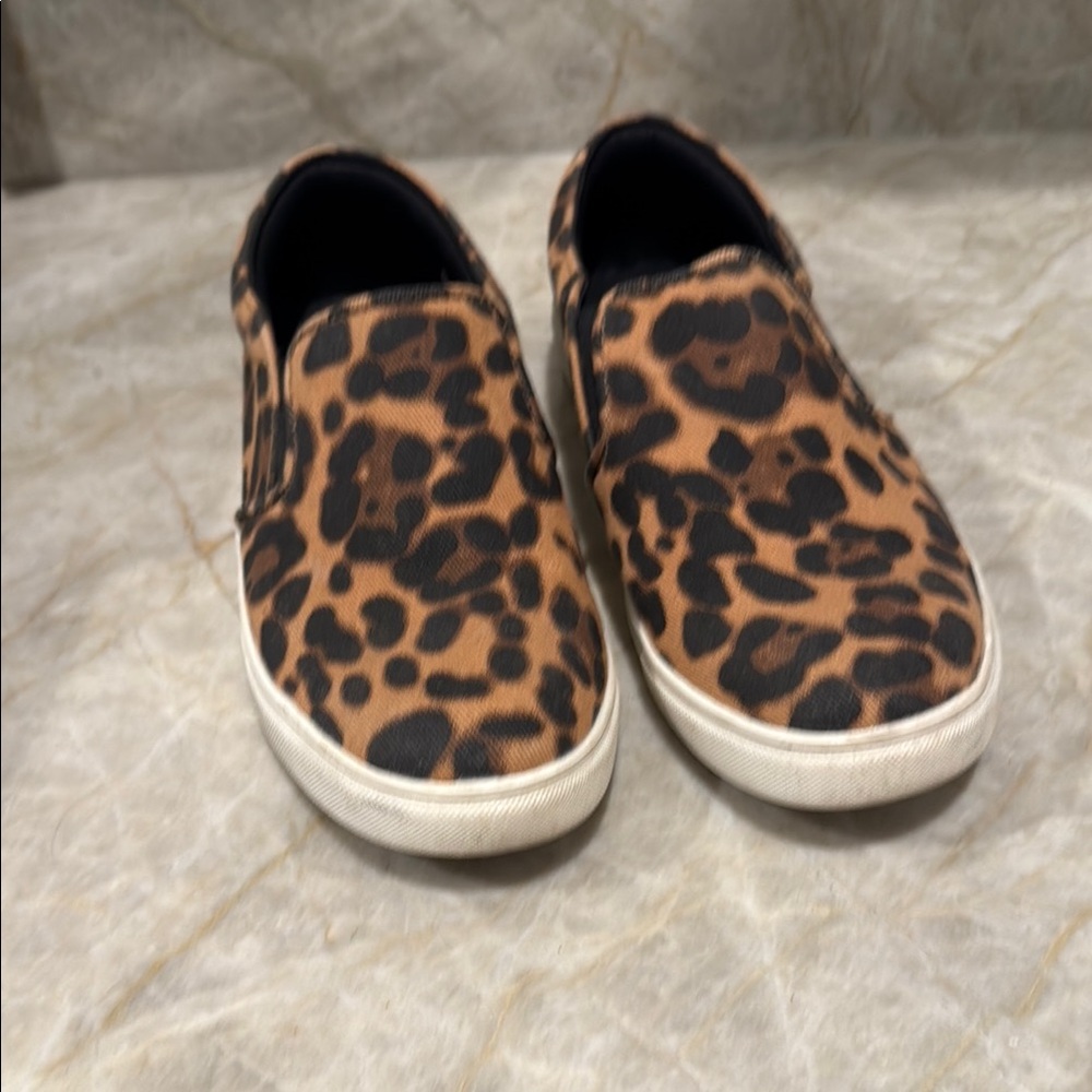 A New Day Brown Leopard Slip-Ons